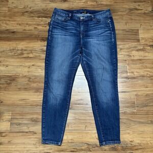 Lane Bryant Jeans Women's Sz 20 Regular‎ Skinny Medium Wash Inseam 29" Stretch